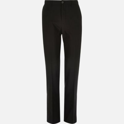 Black smart slim trousers